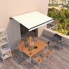 vidaXL Manual Retractable Awning 400x300 cm Cream