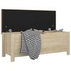 vidaXL Storage Box with Cushion Sonoma Oak 105x40x45 cm