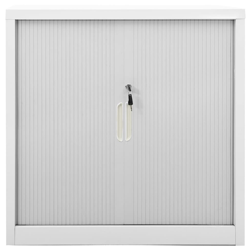 vidaXL Sliding Door Cabinet Grey 90x40x90 cm Steel