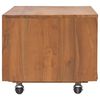 vidaXL TV Cabinet with Wheels 80x50x42 cm Solid Teak Wood
