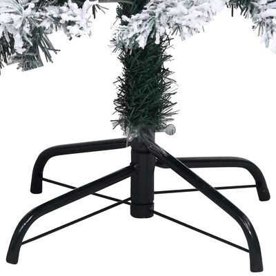 vidaXL Artificial Pre-lit Christmas Tree with Ball Set Green 180 cm PVC