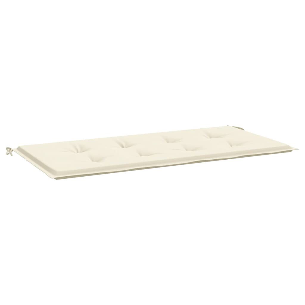 vidaXL Garden Bench Cushion Cream 100x50x4 cm Oxford Fabric