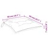 vidaXL Pallet Cushions 4pcs Wine Red 50x50x7 cm Oxford Fabric
