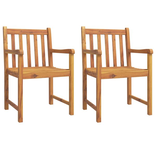vidaXL 3 Piece Garden Dining Set Solid Wood Acacia