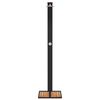 vidaXL Outdoor Shower Black 50x55x224 cm Poly Rattan and Acacia Wood