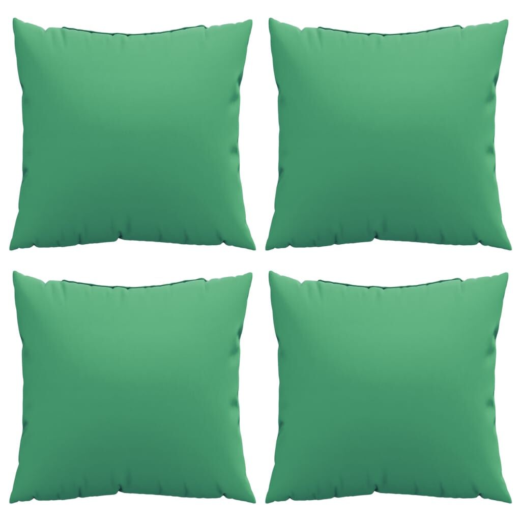 vidaXL Sofa Cushions 4 pcs Green 60x60 cm Fabric