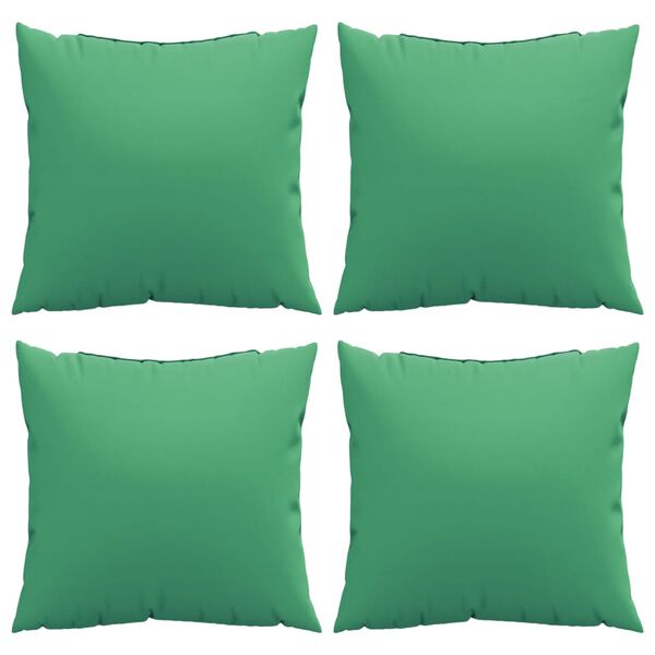 vidaXL Sofa Cushions 4 pcs Green 60x60 cm Fabric