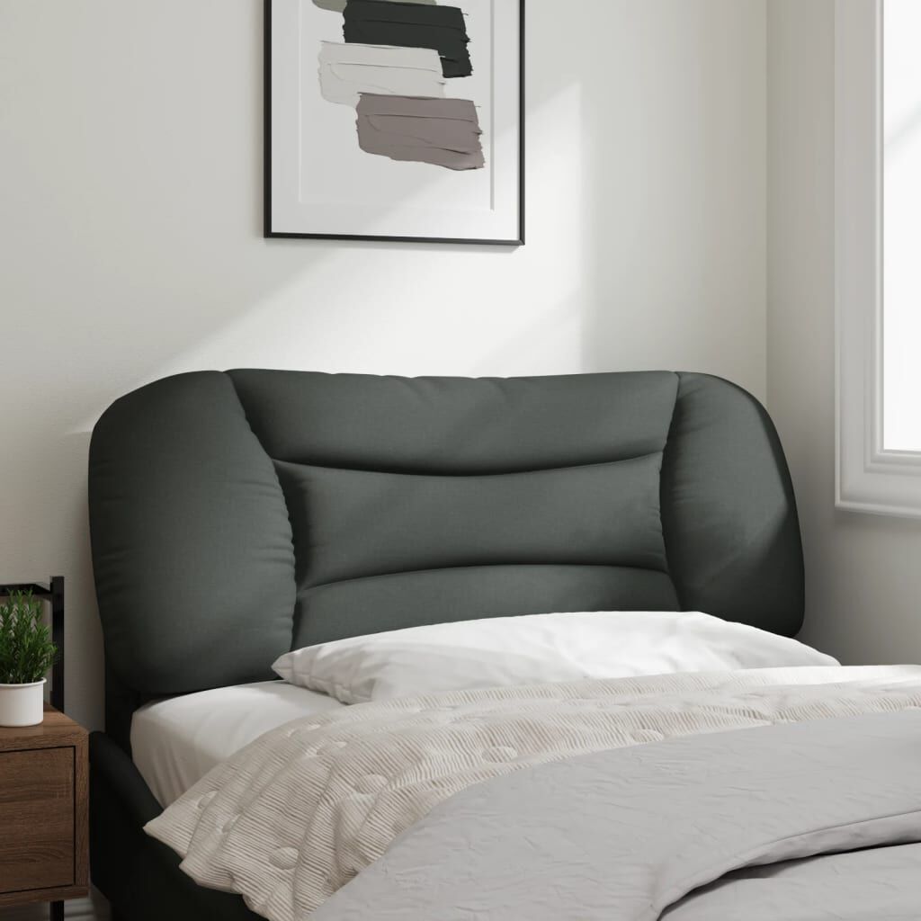 vidaXL Headboard Cushion "Hvar" Dark Grey 100 cm Fabric
