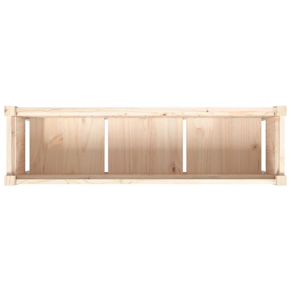 vidaXL Garden Planter with Legs 110x31x70 cm Solid Wood Pine
