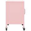 vidaXL Storage Cabinet Pink 60x35x56 cm Steel