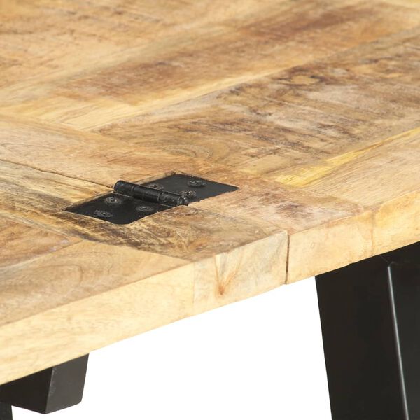 vidaXL Extendable Coffee Table 160x70x45 cm Solid Mango Wood