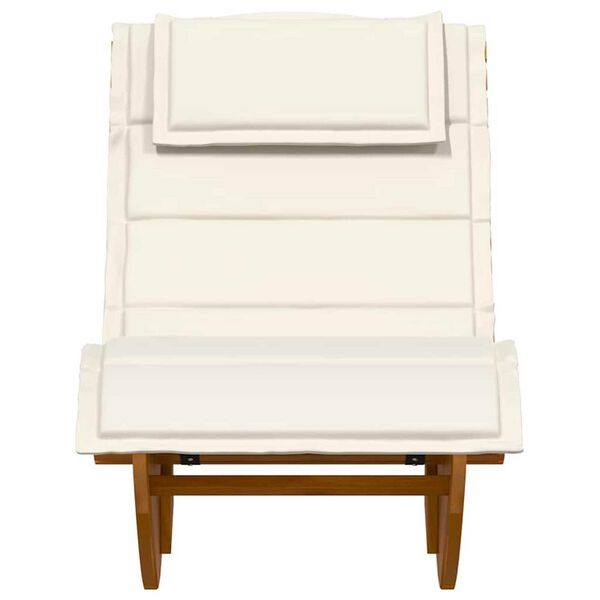 vidaXL Sun Lounger 2 pcs Brown 60 x 154 x 74cm Solid Acacia wood