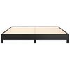 vidaXL Bed Frame without Mattress Black 193x203 cm King Faux Leather