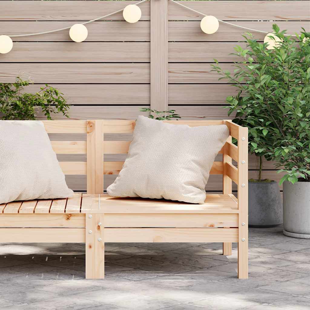 vidaXL Garden Sofa Corner Solid Wood Pine