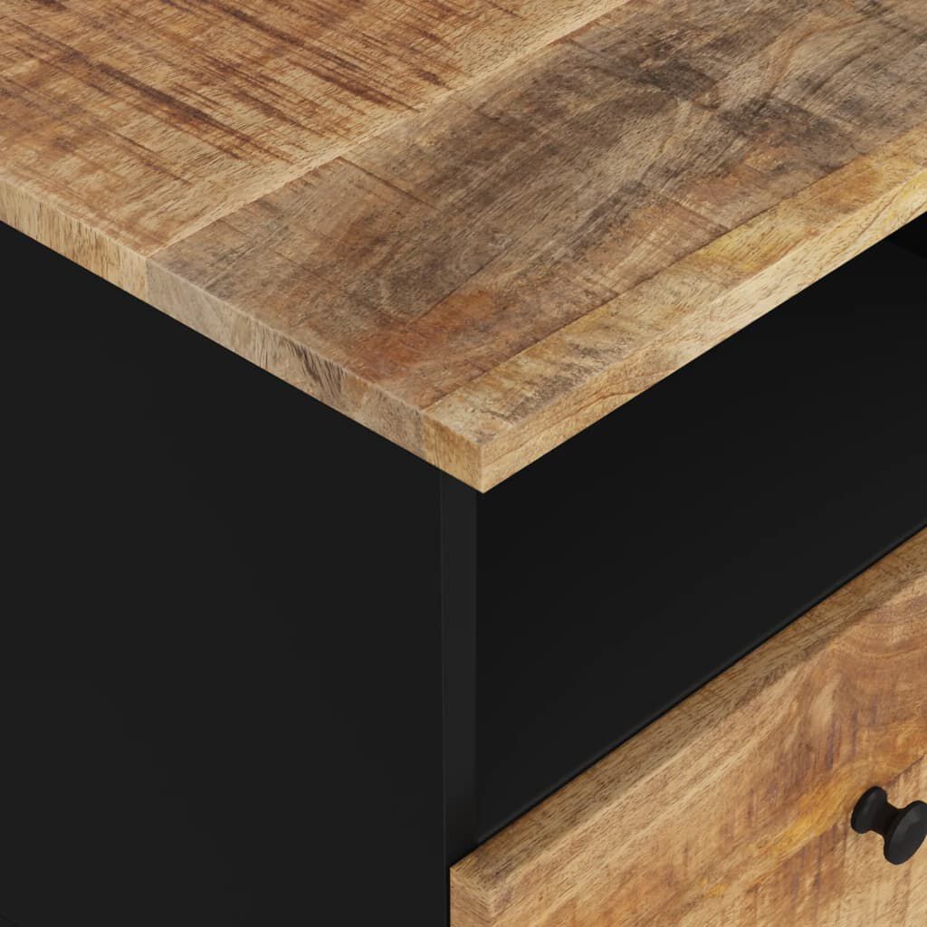 vidaXL Bedside Cabinet Solid Wood Mango&Engineered Wood
