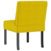 vidaXL Slipper Chair Yellow Velvet