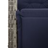 vidaXL 9 Piece Garden Dining Set with Cushions Grey Poly Rattan