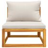 vidaXL 2 Piece Garden Sofa Set with Cushions Solid Wood Acacia