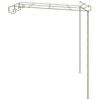 vidaXL Garden Pergola Antique Brown 3x3x2.5 m Iron