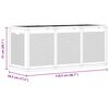 vidaXL Garden Storage Box 270L Black PP Rattan