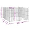 vidaXL Outdoor Dog Kennel 300x300x185 cm