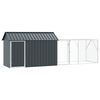 vidaXL Bird Cage Anthracite 416.5 x 103 x 142 cm Galvanised Steel