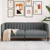 vidaXL Sofa 2-Seater Dark Grey Fabric