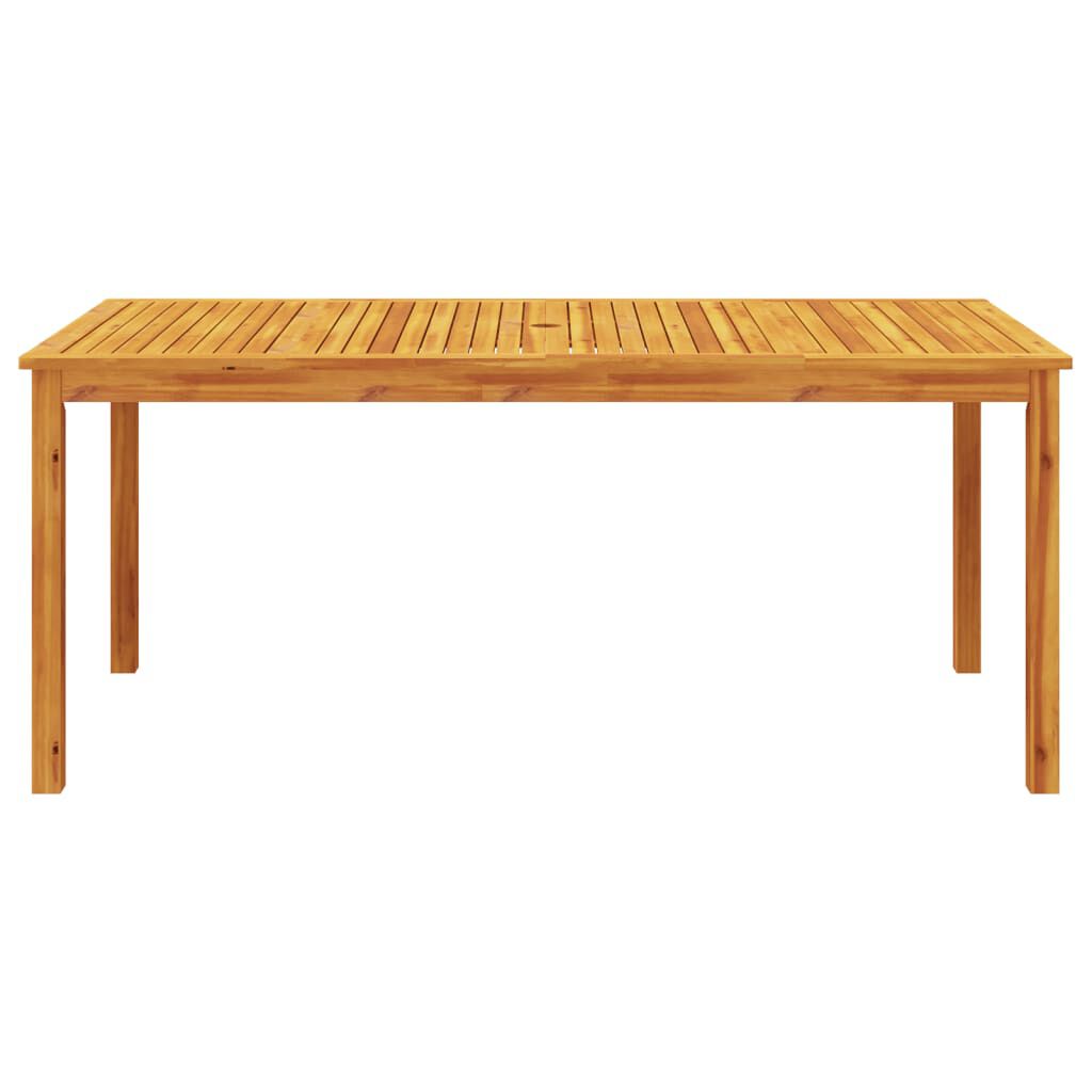 vidaXL Garden Dining Table 180x90x75 cm Solid Wood Acacia
