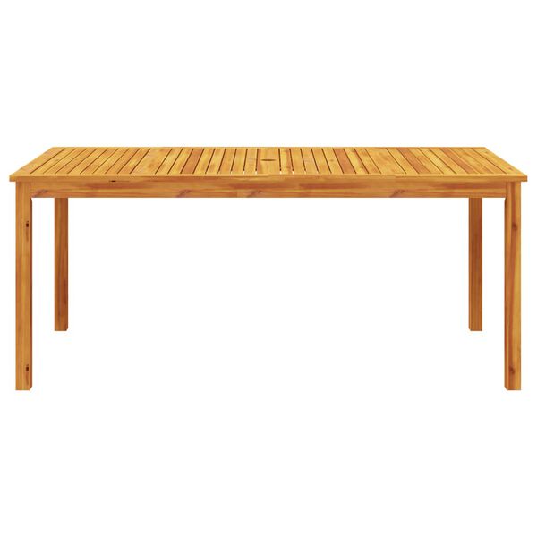 vidaXL Garden Dining Table 180x90x75 cm Solid Wood Acacia