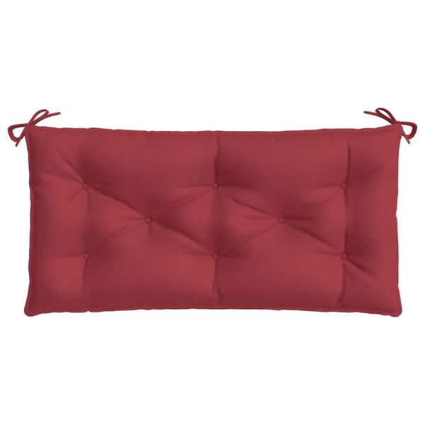 vidaXL Garden Bench Cushion Wine Red 100x50x7cm Oxford Fabric