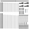 vidaXL Garden Fence Grey 170 x 125 cm