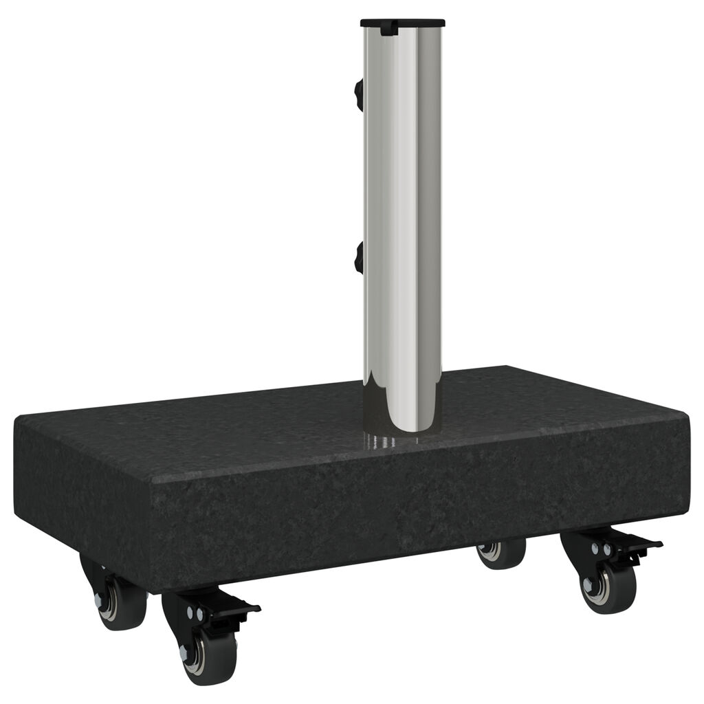 vidaXL Umbrella Base Black 45x25x8 cm Granite