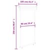 vidaXL Balcony Side Awning 105x250 cm Cream