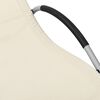 vidaXL Sun Lounger Textilene Cream and Grey