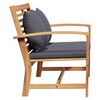 vidaXL Garden Sofa Set 2 pcs Natural Solid teak wood