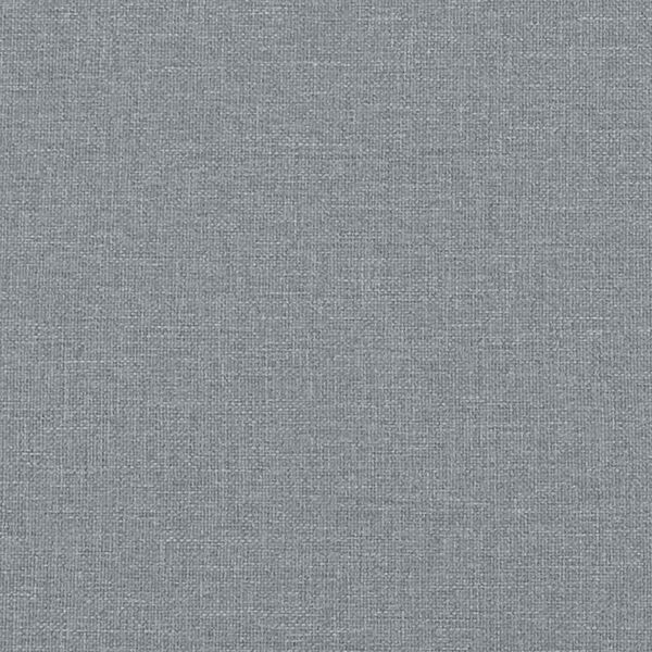 vidaXL Bed Frame without Mattress Light Grey King Fabric