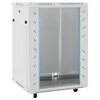 vidaXL 15U Network Cabinet 19" IP20 Grey 60x45x86 cm