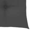 vidaXL Garden Chairs 4 pcs with Anthracite Cushions Solid Teak Wood