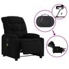 vidaXL Electric Massage Recliner Chair Black Fabric