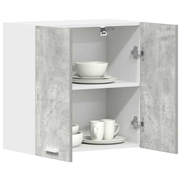 vidaXL Hanging Cabinet Concrete Grey 60x31x60 cm Engineered Wood