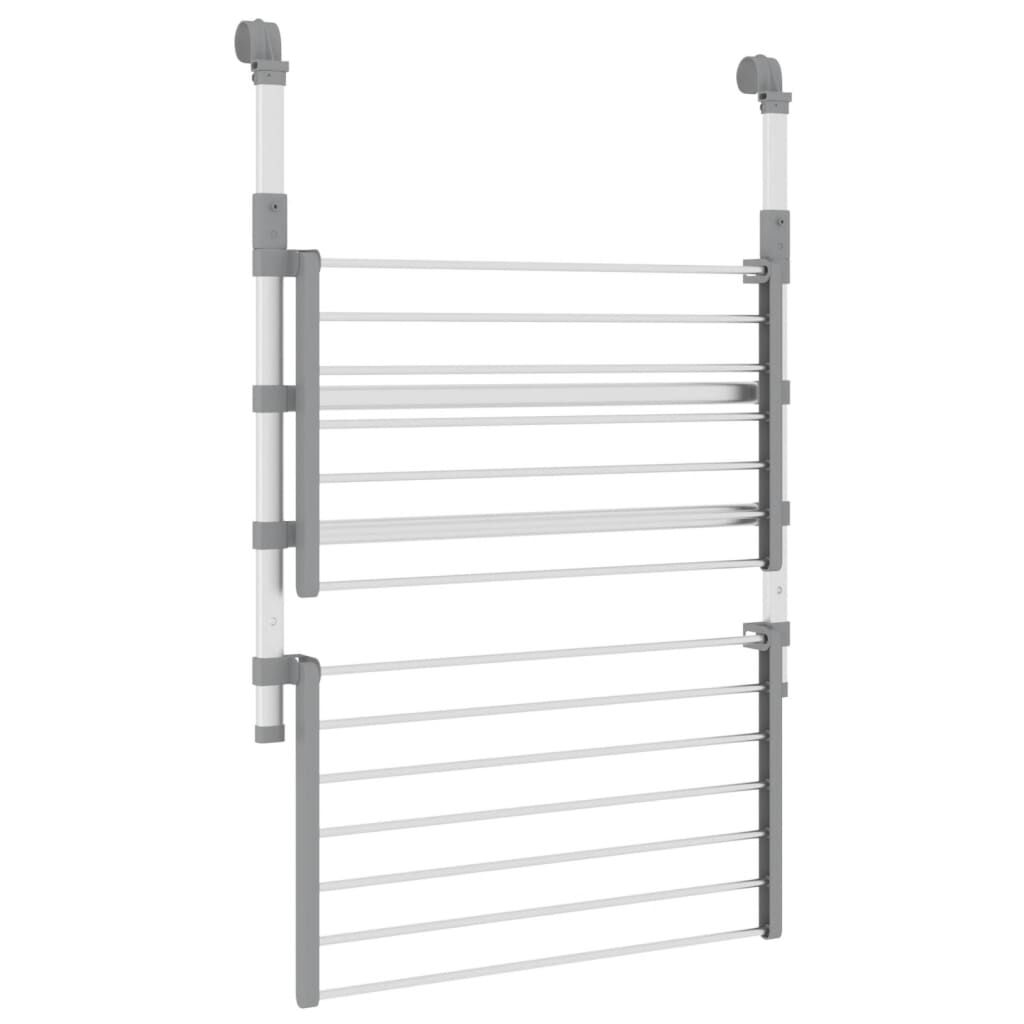 vidaXL Drying Rack for Balcony 54x25x42 cm Aluminium