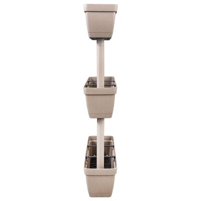 vidaXL Garden Planter 3 pcs 100 cm Taupe