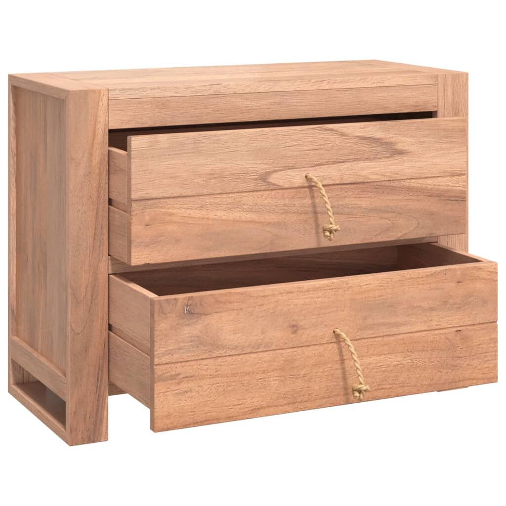 vidaXL Sideboard 80x35x60 cm Solid Teak Wood