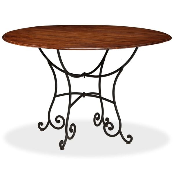 vidaXL Dining Table Solid Acacia Wood with Honey Finish 120x76 cm