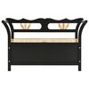 vidaXL Bench Black 107x45x75.5 cm Solid Wood Fir