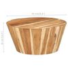 vidaXL Coffee Table Ø65x31 cm Solid Acacia Wood