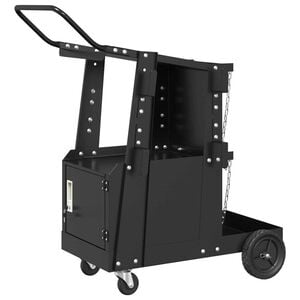 vidaXL Welding Trolley Black 90 x 46 x 96 cm Steel