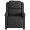 vidaXL Massage Recliner Chair Black Real Leather
