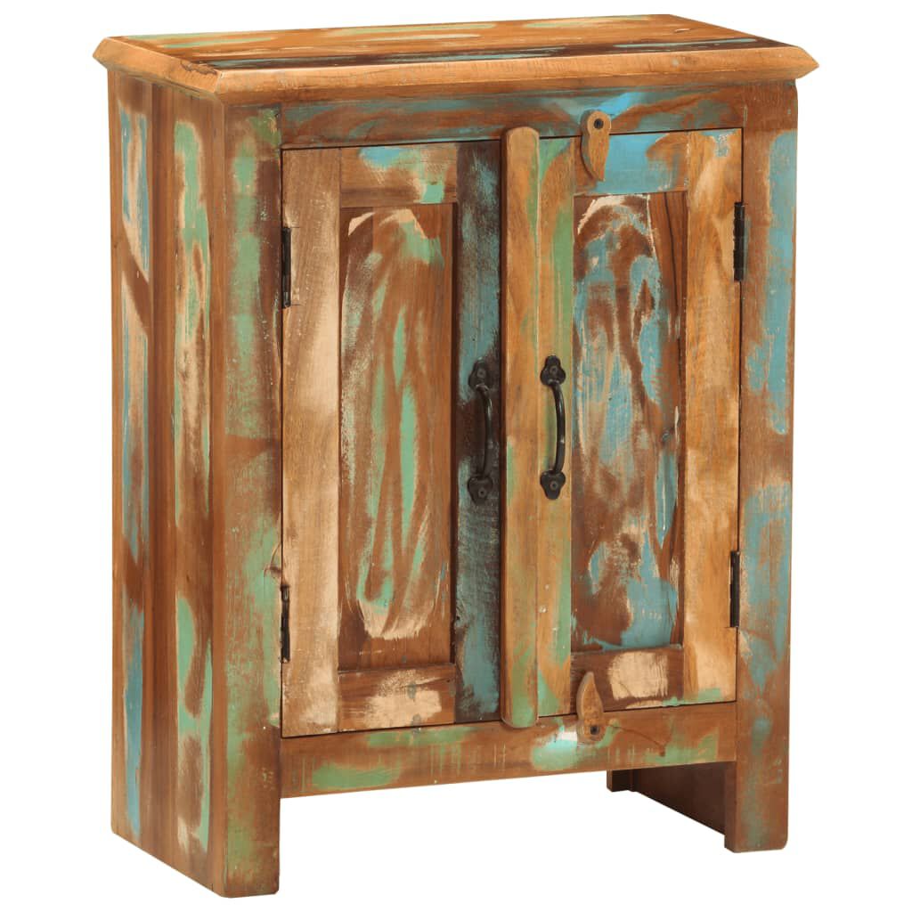 vidaXL Sideboard with 2 Doors 55x30x70 cm Solid Wood Reclaimed