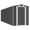 vidaXL Garden Shed Anthracite 192x689x223 cm Galvanised Steel